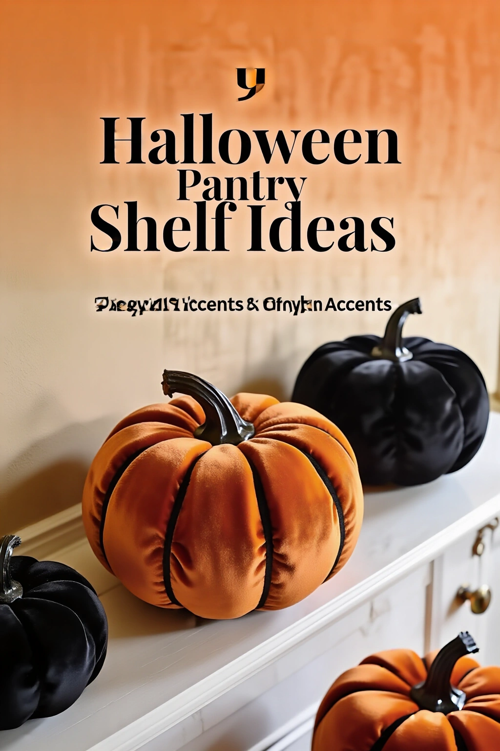 AI-created concept showing velvet pumpkin accents