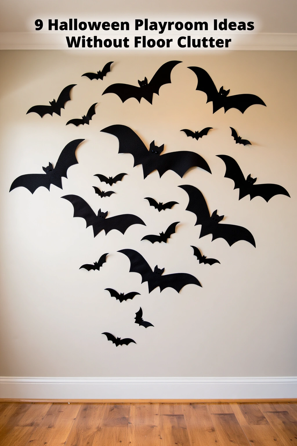 AI-created concept showing adhesive felt bat swarm