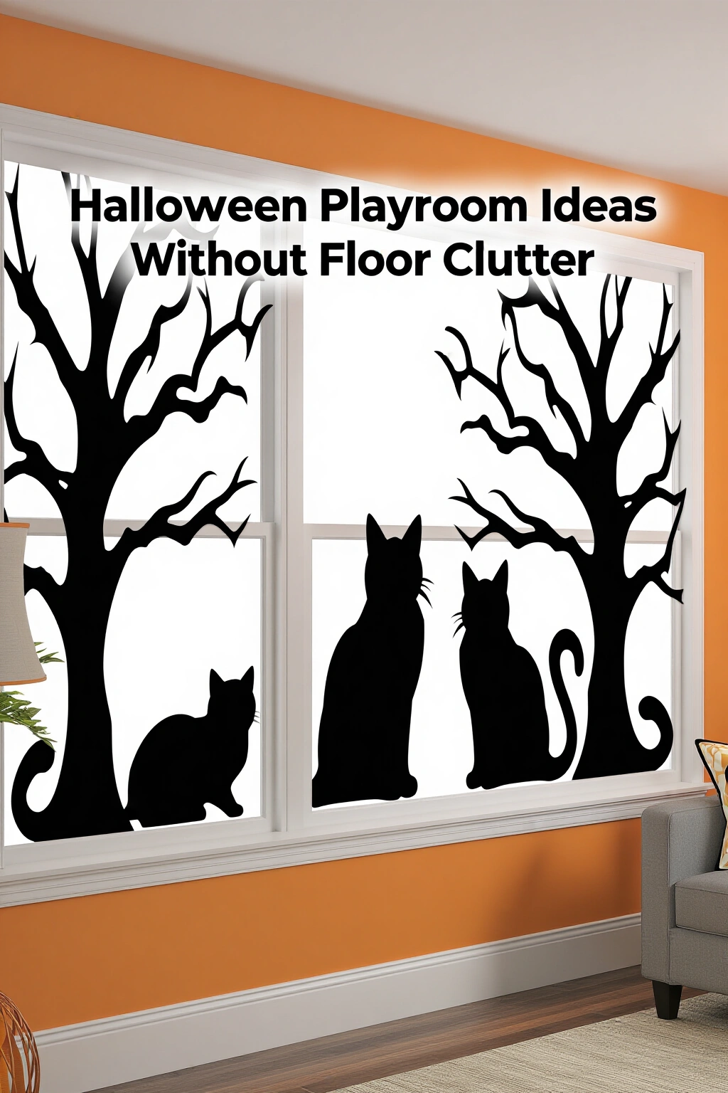 AI-created concept showing window silhouette decals