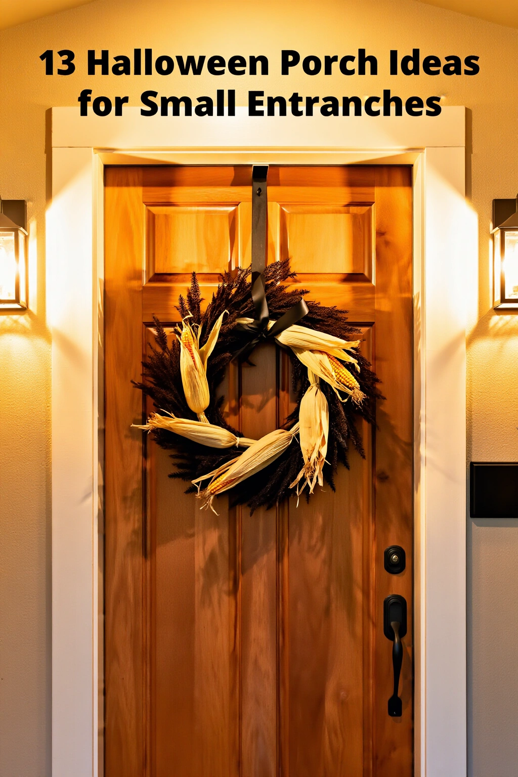 AI-created concept showing seasonal door wreath