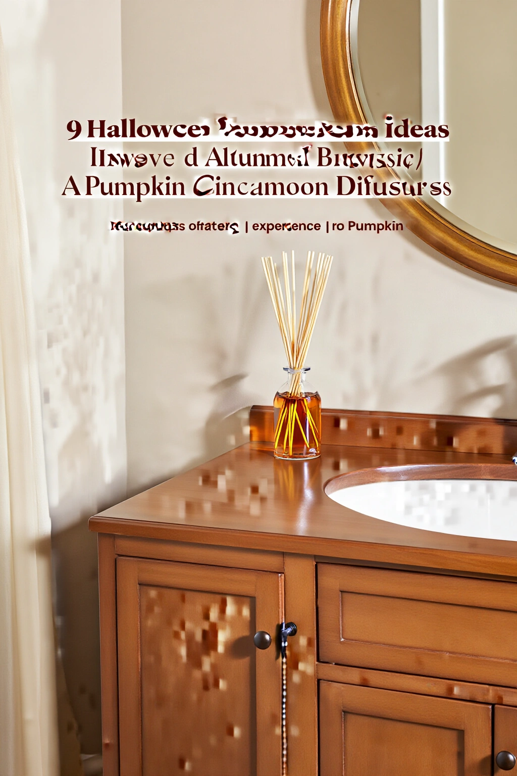 AI-created concept showing autumnal reed diffusers
