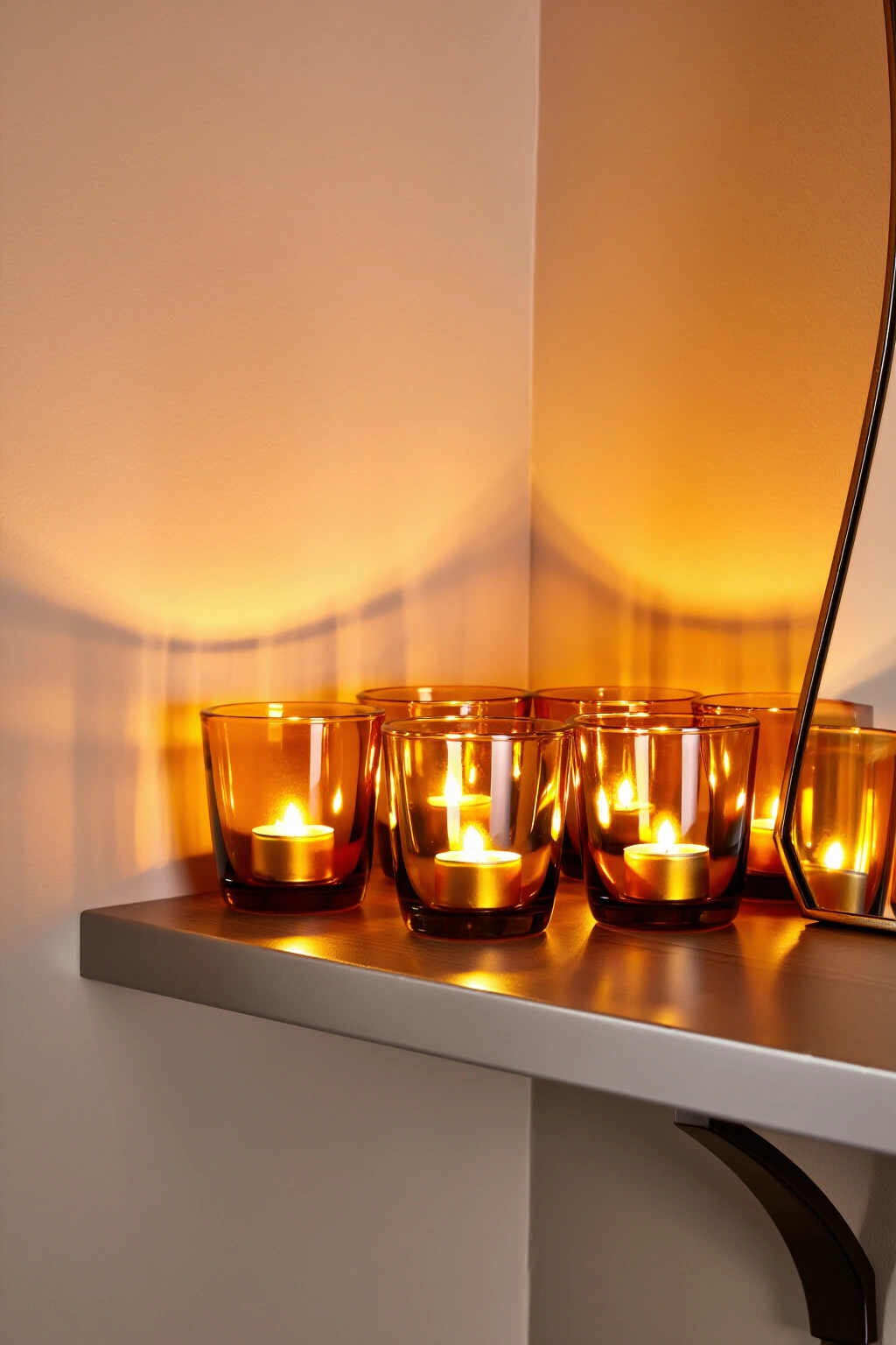 AI-created concept showing amber glass accents