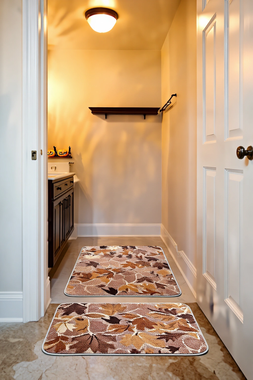 AI-created concept showing low-profile seasonal rugs