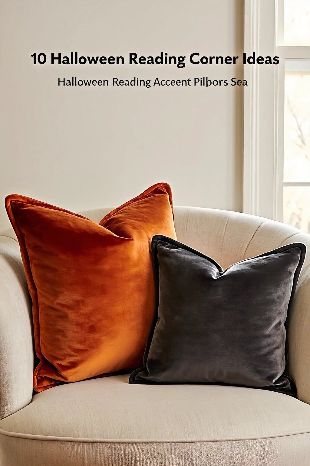 AI-created concept showing velvet accent pillows