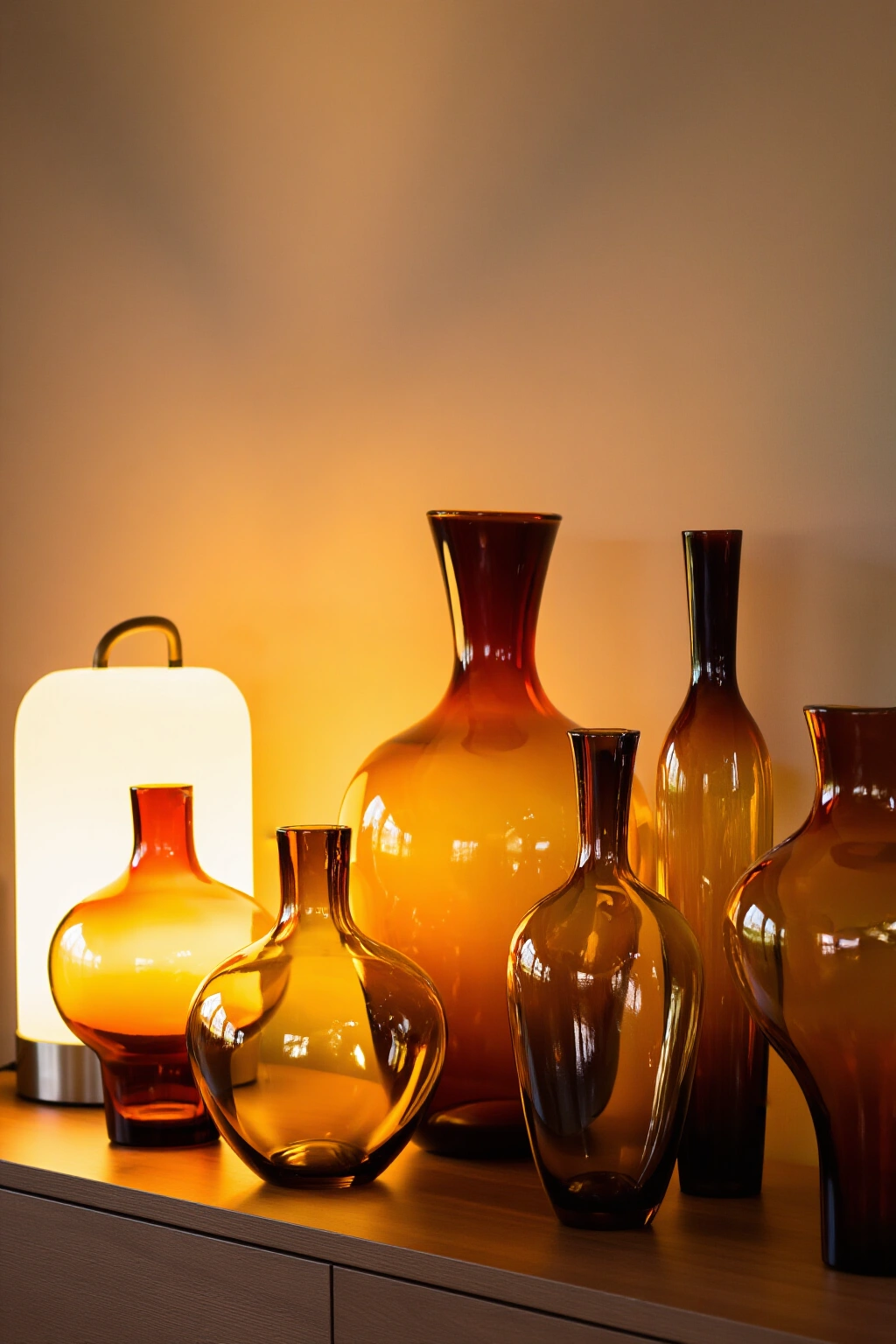 AI-created concept showing amber glass accents