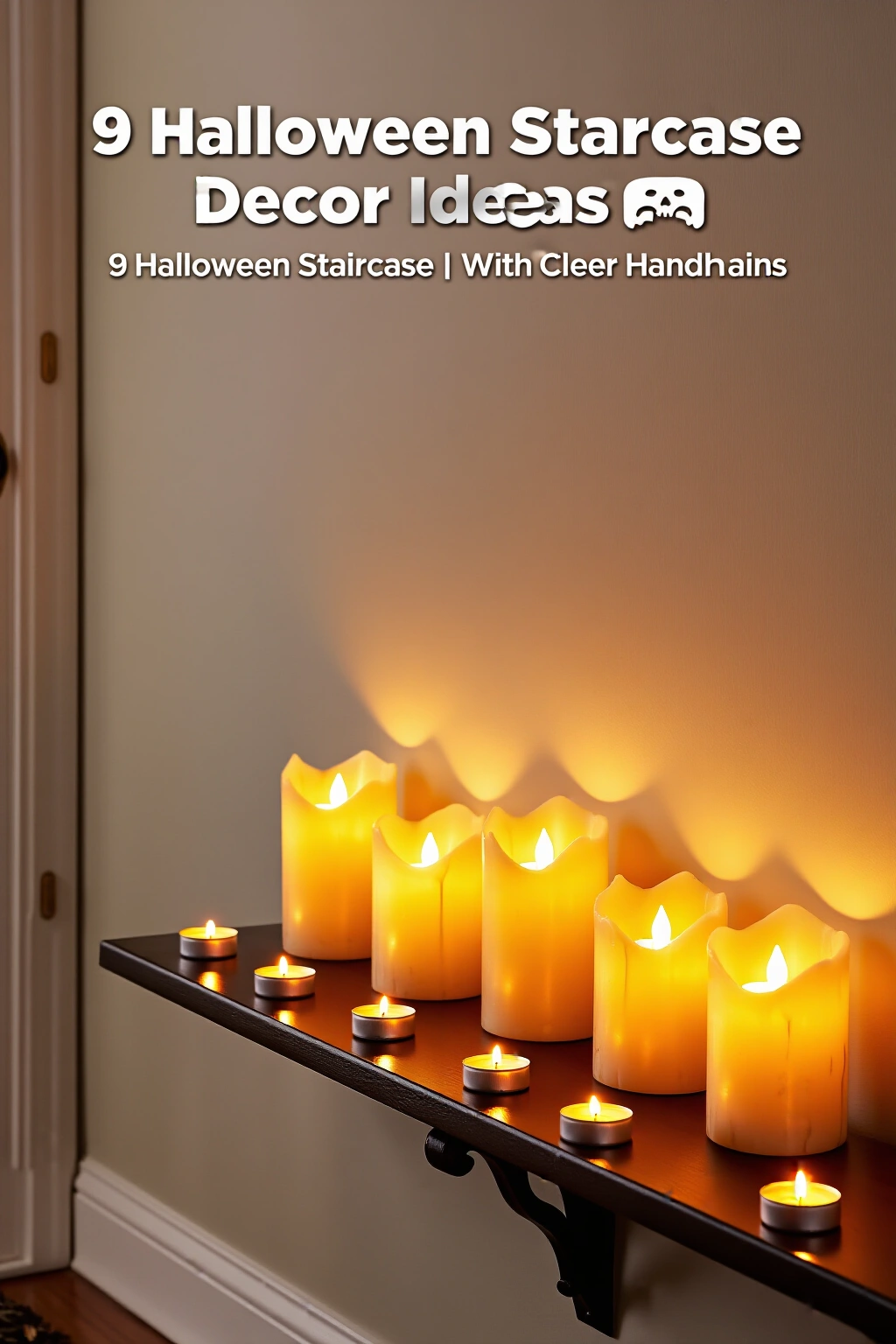 AI-created concept showing led flameless candles