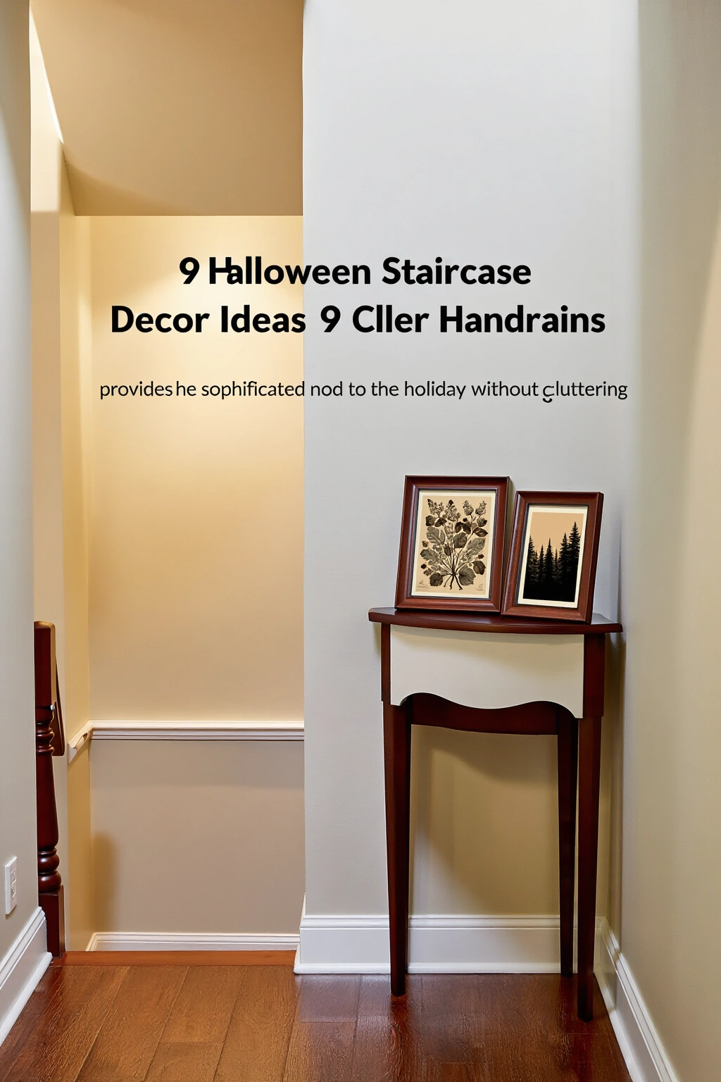 AI-created concept showing framed seasonal prints
