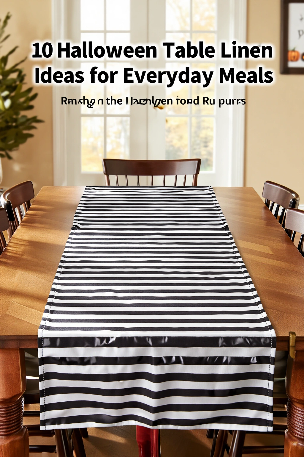 AI-created concept showing black and white striped runners