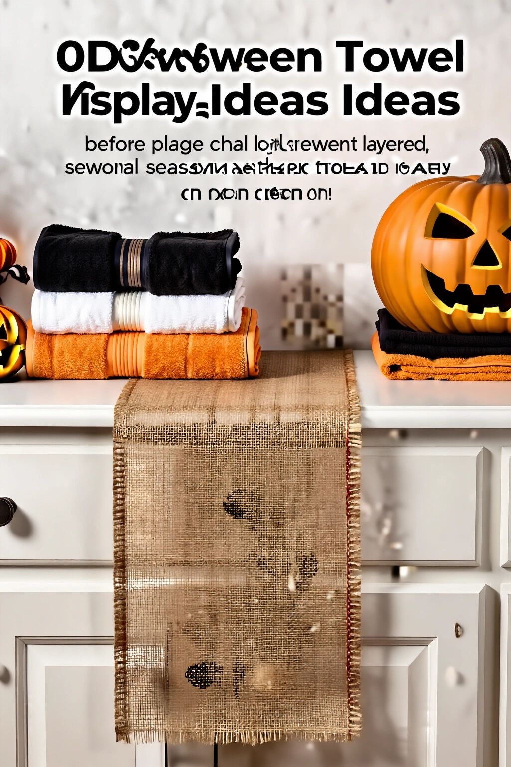 AI-created concept showing burlap accent runners