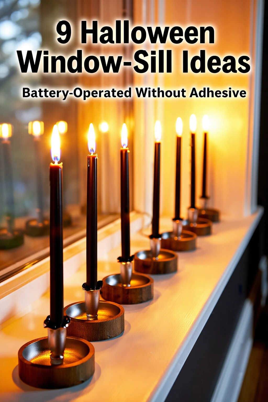 AI-created concept showing battery-operated taper candles