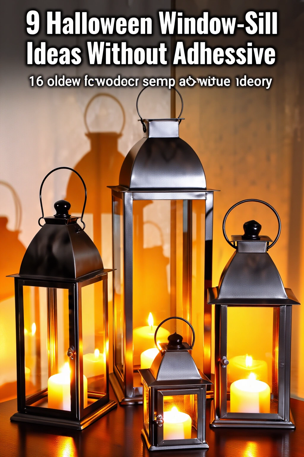 AI-created concept showing metal lanterns