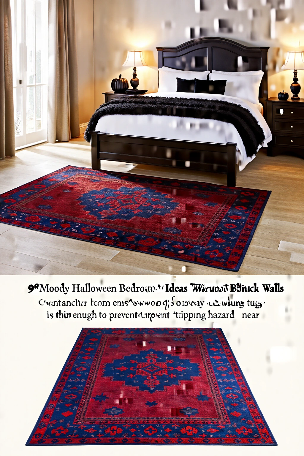 AI-created concept showing ornate area rugs