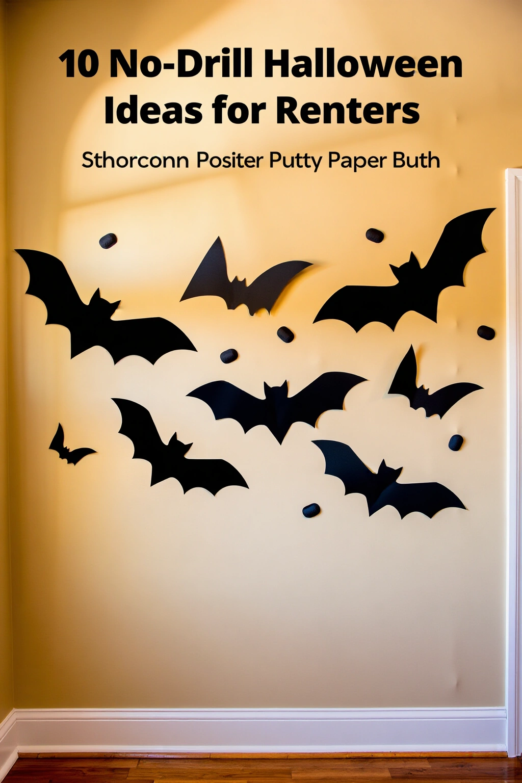 AI-created concept showing poster putty paper bats