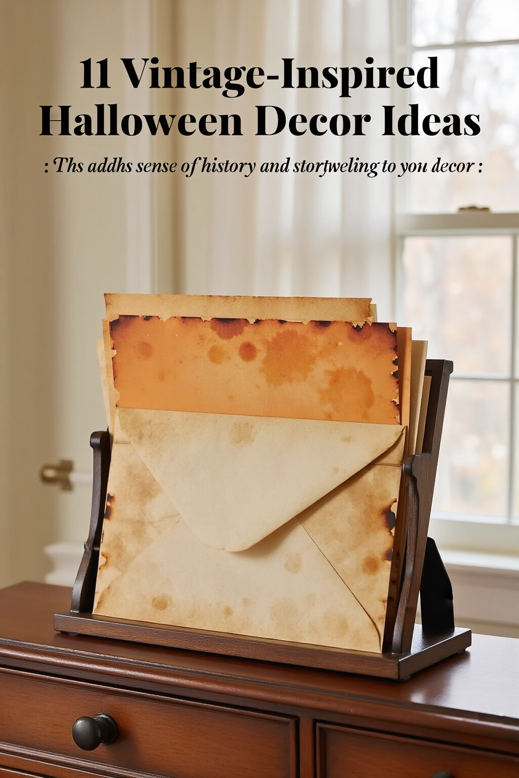 AI-created concept showing aged parchment stationery