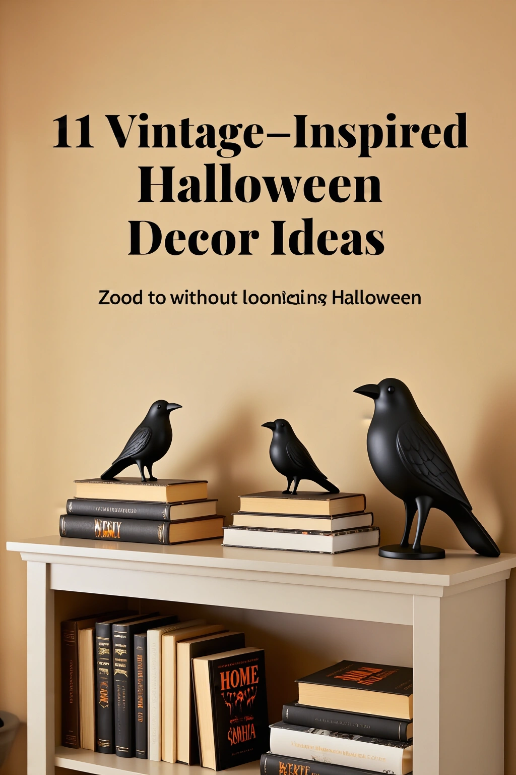 AI-created concept showing matte black bird figurines