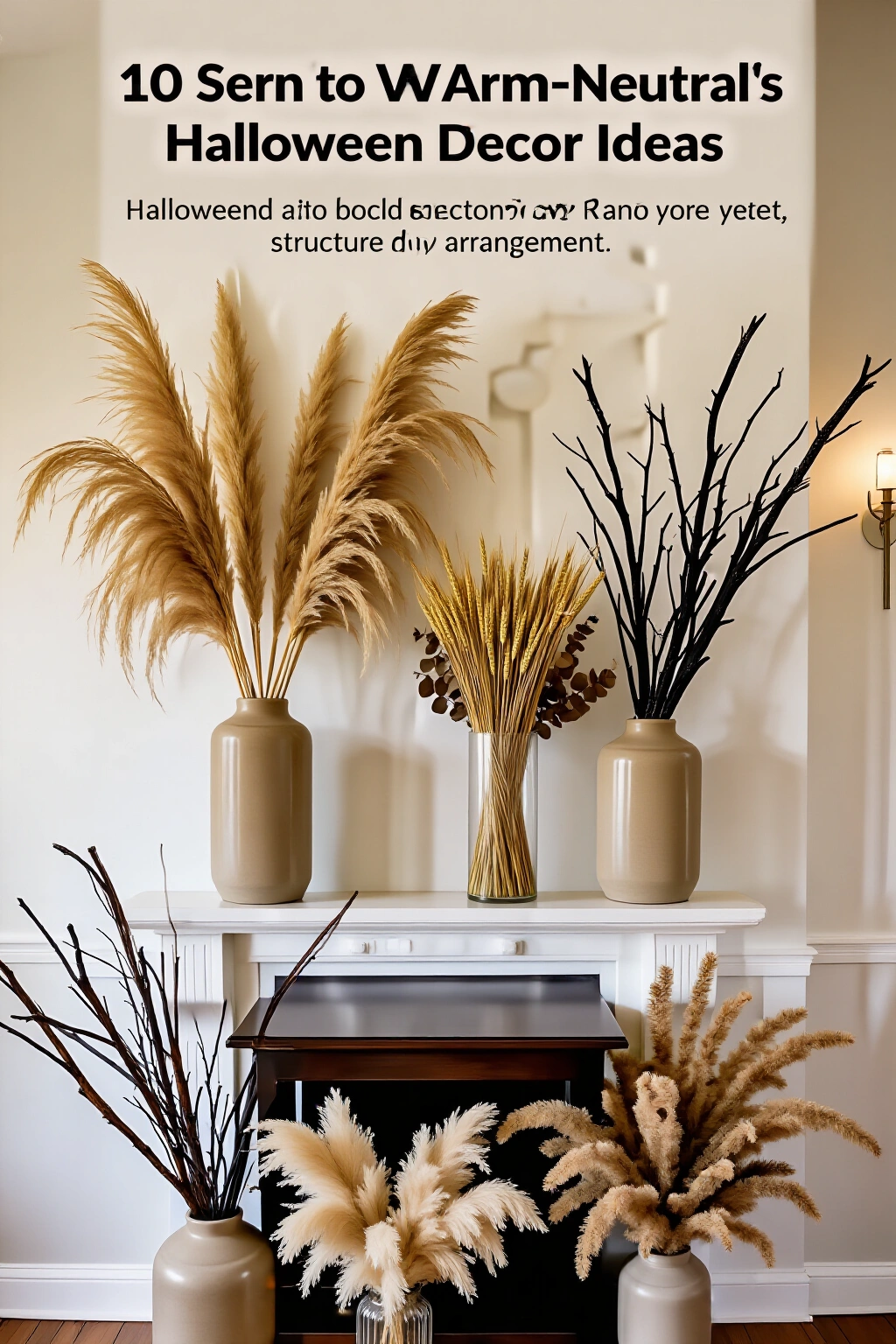 AI-created concept showing dried botanical arrangements