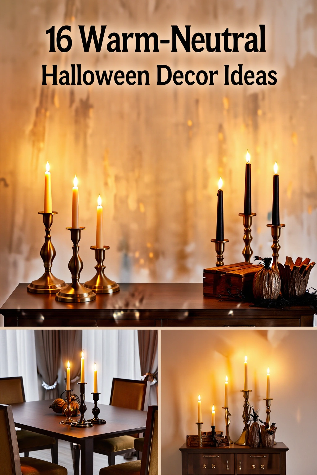 AI-created concept showing brass accents and led tapers