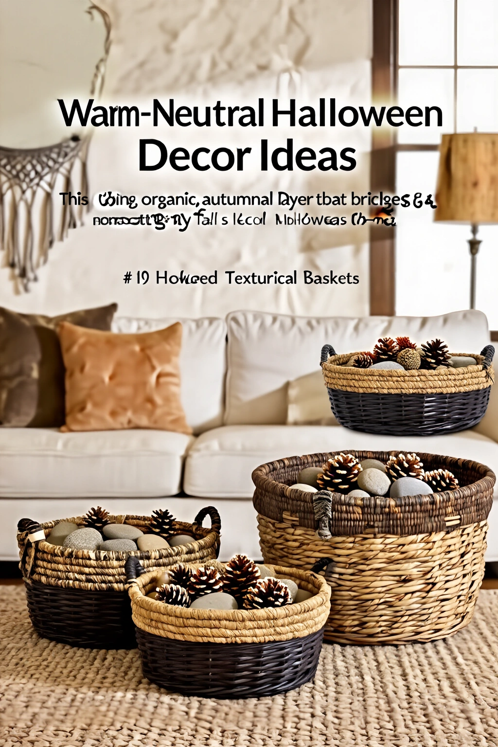 AI-created concept showing woven textural baskets