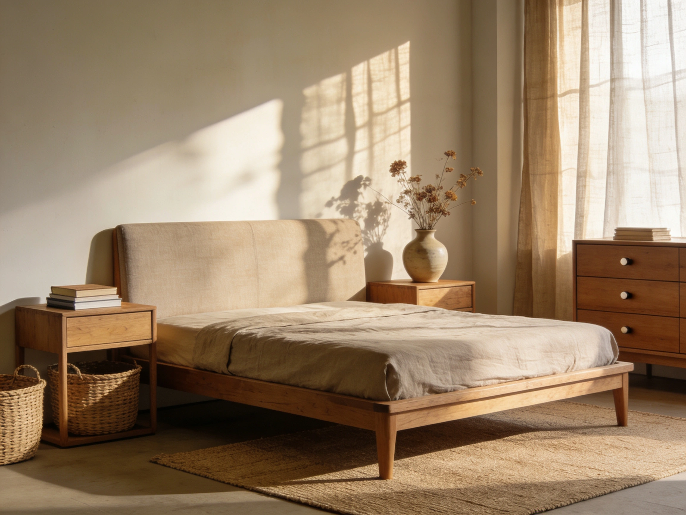 Pro-quality Japandi Bedroom render